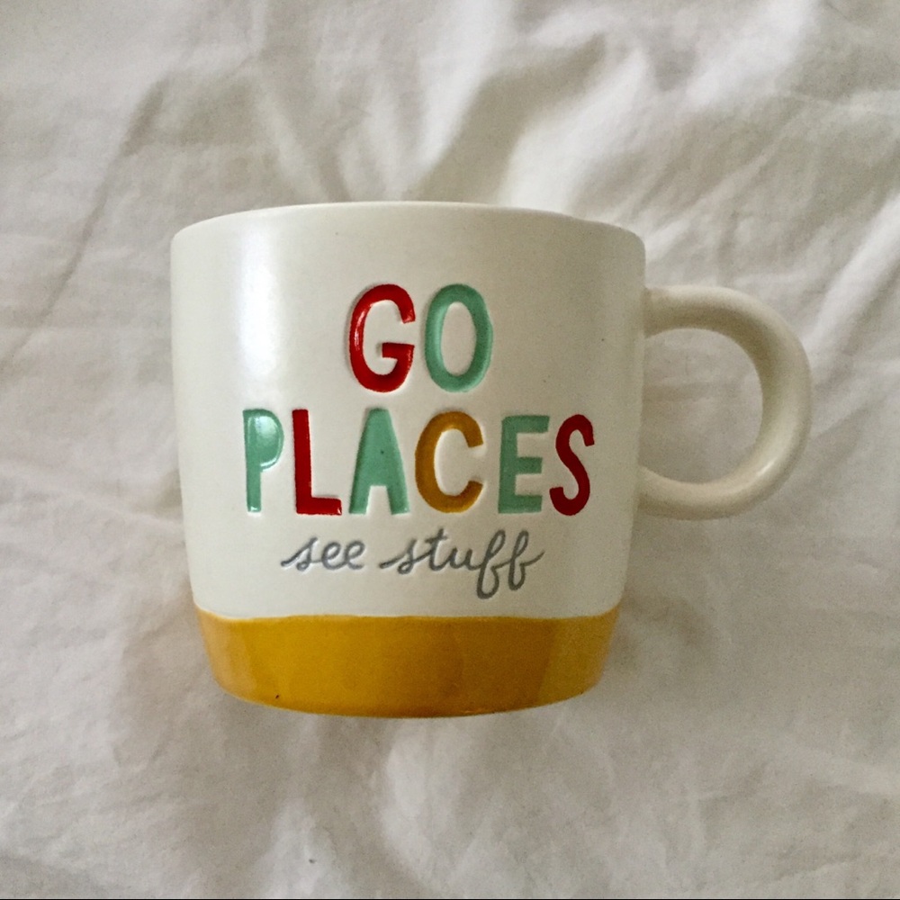5️⃣✨ “Go Places” Traveller Gift Mug